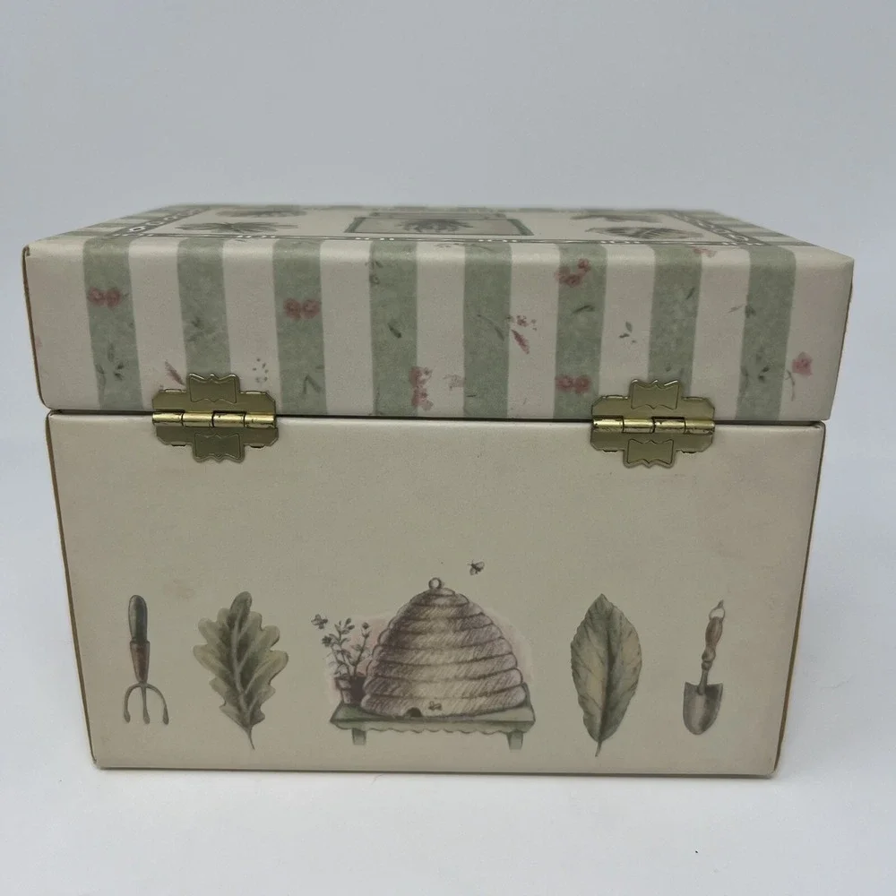 Pfaltzgraff Naturewood Recipe Box 38 Branded Recipe‎ Cards 12 Separator Cards